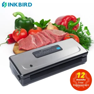 INKBIRD INK-VS02 Confezionatrice sottovuoto per la conservazione degli alimenti Confezionatrice sottovuoto per alimenti sottovuoto per uso domestico Rotoli di sacchetti sottovuoto Sous Vide