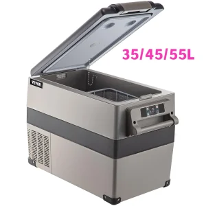 VEVOR 35L/45L/55L Frigo-congelatore per auto, dispositivo di raffreddamento con compressore portatile per veicoli, viaggi, uso esterno e domestico