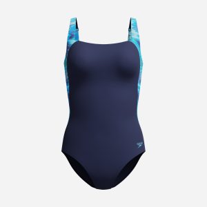 Speedo Printed Luna Lustre W – Costume Piscina – Donna – Blu