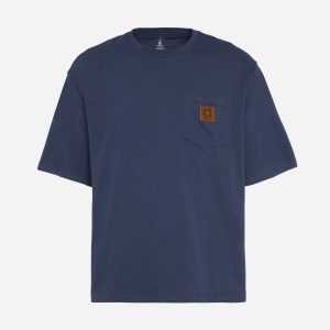 Converse Heavy Jersey Relaxed M – T-shirt – Uomo – Blu