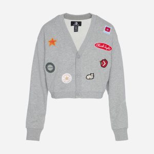 Converse Patch W – Felpa – Donna – Grigio
