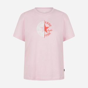 Converse Logo Chuck W – T-shirt – Donna – Rosa