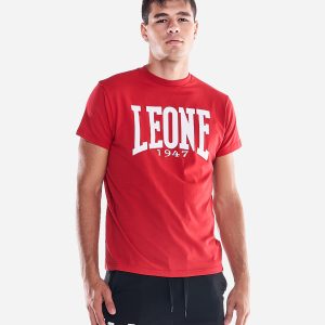 Leone Big Logo M – T-shirt – Uomo – Rosso