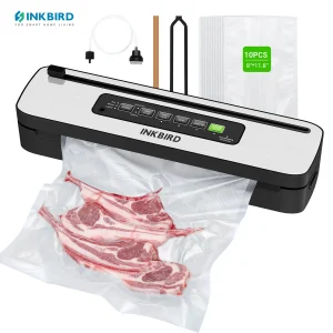 INKBIRD INK-VS05 Macchina per sottovuoto domestica 220V Spina UE Protezione da surriscaldamento Sistema di raffreddamento Macchina per vuoto compatta