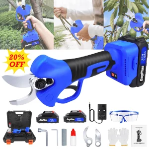 DayPlus Cesoie da giardino a batteria Cesoie elettriche da potatura con batteria Potatore per alberi Taglierina per rami, Forbici elettriche da giardinaggio