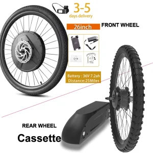 IMotor 3.0 Kit di conversione bicicletta elettrica 36V 350W Display App Ebike 40 KM/H velocità massima Kit di conversione bici elettrica 7.2AH velocità