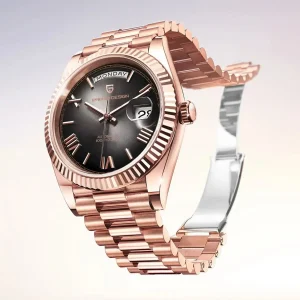 PAGANI DESIGN DD40 Orologio automatico da uomo in oro rosa di lusso Giappone NH36A Orologio da polso meccanico da uomo Orologi impermeabili in acciaio inossidabile