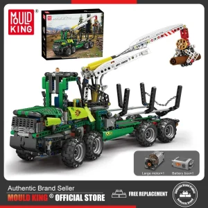MOLD KING 19006 Blocchi Tecnici L’APP Pneumatico Foresta Macchina Camion MOC-32456 modello Giocattoli Per I Bambini Regali Di Natale