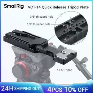 Piastra treppiede a sgancio rapido SmallRig VCT-14 per Sony FS5 FS7 per Blackmagic Ursa Mini piastra di supporto per spalla w1/4 “-20 thread 2169
