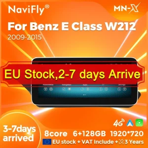 NaviFly MN-X Wireless CarPlay Android Auto Car Radio Multimedia per Benz classe E W212 2009 – 2015 magazzino ue