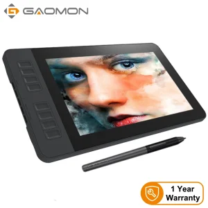 GAOMON PD1161 IPS HD Grafica Disegno Tablet Monitor Pen Display Digitale con 8 Tasti di Scelta Rapida e 8192 livelli di Batteria