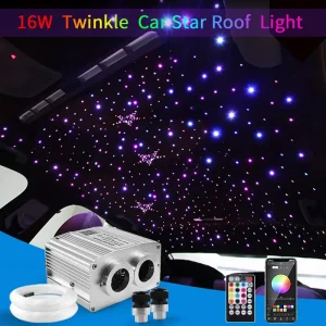 16w Twinkle LED Car Star ry Sky Light Roof Star Night Lights Interior Star ry Sky soffitto Auto Interior Star s lampada in fibra ottica