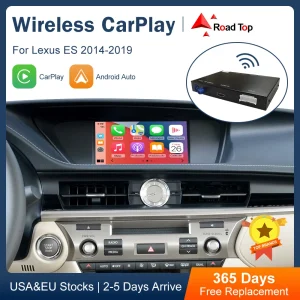 Road Top Wireless CarPlay interfaccia Auto Android per Lexus ES 2014-2019, con funzioni di gioco per Auto AirPlay Mirror Link