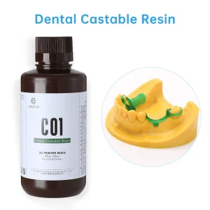 Resina liquida per stampante 3D dentale Resione C01, resina per fusione dentale per stampanti Elegoo Anycubic, resina UV 405nm per stampa 3D