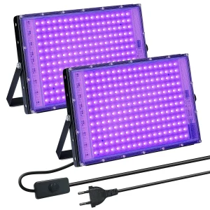 Luce nera UV 50W 100W 150W luce di inondazione a LED per esterni Luce nera Faretto a LED 395nm Lampada per discoteca Glow Party Stage light