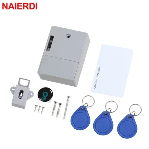 NAIERDI Armadietto digitale Serrature elettroniche intelligenti Serratura con sensore invisibile Cassetto per schede EMID IC per hardware per mobili guardaroba