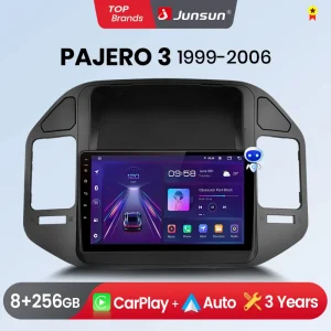 Junsun Wireless CarPlay Android Auto Car Radio per Mitsubishi Pajero V60 V68 V73 1999-2006 GPS Multimedia 2 din