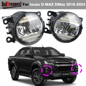 2 in1 30W auto esterno LED fendinebbia gruppo luce di marcia diurna DRL H11 per Isuzu D-MAX DMax 2019 2020 2021 2022 2023 2024