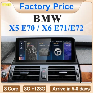 STWEI 2024 Nuovo ID6 ID7 ID8 UI 10.25inc Sistema Android Wireless Carplay AUTO Per BMW X5 E70 X6 E71 Lettori Video per auto GPS Navi