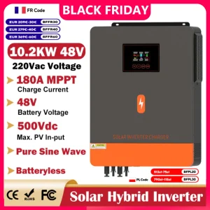 PowMr 10.2KW 6.2KW 48V Inverter solare ibrido 4.2KW 3.2KW 24V Inverter Off Grid regolatore solare MPPT a onda sinusoidale pura per batteria