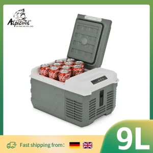 Alpicool NL9 9L Frigorifero portatile 12V/24V Piccolo frigorifero per auto 100V~240V AC Raffreddatore elettrico Plug in Mini Freezer per il campeggio