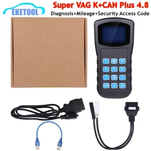 Super VAG K+CAN Plus 4.8 Leggi codice di accesso di sicurezza+Programmatore chiave+Strumento di diagnosi+Milometraggio K CAN Plus V4.8