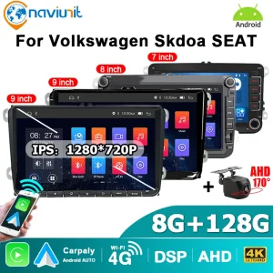 Autoradio Wireless Carplay Android15 per VW POLO GOLF 5 6 PASSAT B6 B7 JETTA TIGUAN TOURAN SHARAN SCIROCCO CADDY Seat Skoda