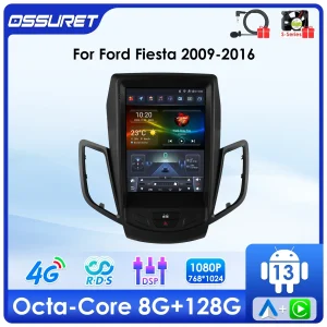 9.7 “7862 Android 13 Autoradio Per Ford Fiesta 2009-2014 2015 2016 Lettore Multimediale 4G WIFI Carplay GPS navi Stereo 2DIN Schermo