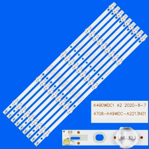 Striscia di retroilluminazione a LED per 49BDL3056Q 49U5070 49UK950T 49U5850EE 49U5850EV 49K309BU 49MT500S K490WDC1 A2 4708-K49WDC-A2213N01