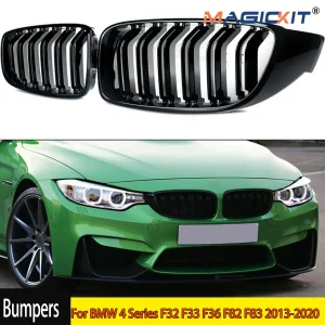 Griglie per griglia renale anteriore stile M4 doppia lamella per BMW serie 4 F32 F33 F36 F82 F83 2013-2020 420i 428i 430i 435i 440i 418d auto