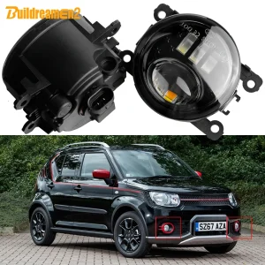 2 pezzi Car LED Lens fendinebbia H11 per Suzuki Ignis 2003-2008 2016-2020 fendinebbia anteriore Daytime Running Lamp accessori
