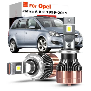 2 pezzi 100W 20000LM lampadina anteriore A LED per auto anabbagliante per Opel Zafira A B C 1999-2019 Canbus Head Light High Bright