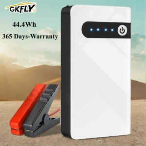 GKFLY Avviatore d’Emergenza per Auto ad Alta Potenza 2000A 12V Dispositivo di Avviamento Power Bank Caricabatterie per Auto Booster Batteria LED