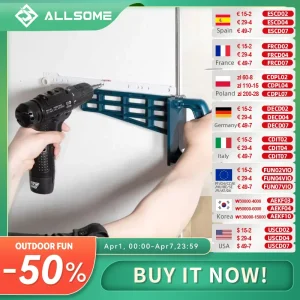 ALLSOME Magnetic Drawer Slide Jig Set strumento di montaggio per Cabinet mobili Extension armadio Hardware installa guida lavorazione del legno