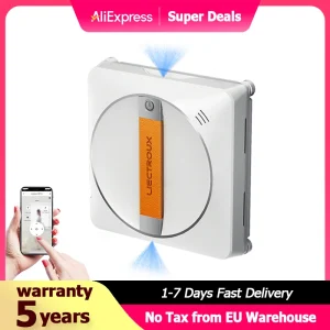 Liectroux YW710 Robot per la pulizia delle finestre , Doppia Spruzzatura d’Acqua, Memoria Intelligente, Potente Aspirazione a Vuoto, Sensore Laser, Robot per la Pulizia delle Vetrate Domestiche,