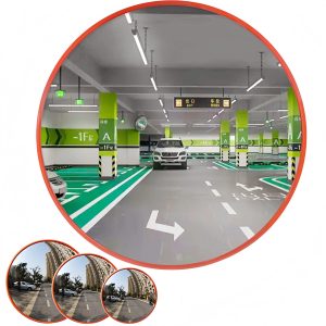 BRIEFNESS Infrangibile 130 °   Specchio convesso grandangolare – Specchio per punto cieco per la sicurezza stradale per garage, parcheggio, magazzino