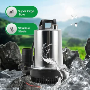 12V 160W Sommergibile Pompa Acqua Sporca Scarico Septico Coppa Pulita Stagno Pompa Elettrica Stagno Trasferimento di Inondazioni 6000L/H