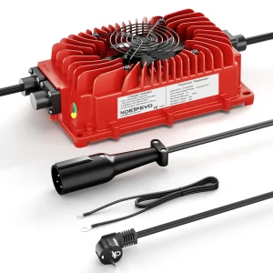 NOEIFEVO Caricabatterie al piombo per carrello da golf 48V 20A per Club Car Precedente e DS, caricabatteria gel 48V AGM