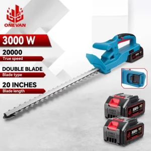 ONEVAN 20 pollici 20000 giri/min tagliasiepi elettrico giardino paesaggistica tagliasiepi tagliapasta giardinaggio batteria agli ioni di litio utensile elettrico