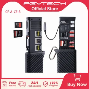 PGYTECH CFexpress Lettore di schede di memoria Custodia CFA CFB SD Lettore di schede ad alta velocità USB 3.2 Tipo-C Trasferimento per fotocamere Smartphone