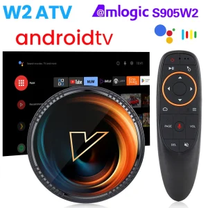 VONTAR W2 ATV androidtv 11.0 Smart TV Box Amlogic S905W2 Supporto Google Ingresso vocale 8K Video 4K AV1 Wifi BT4.0 Set top box