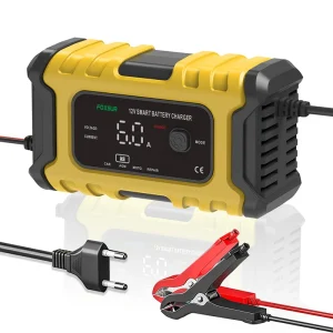 Caricabatteria per auto digitale 5A/6A 12V carica di riparazione completamente automatica per dispositivo di ricarica della batteria del motociclo dell’auto SUV del camion