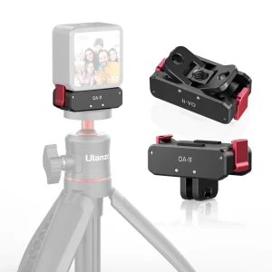 Ulanzi OA-11 Base pieghevole a doppia interfaccia per DJI Osmo Action 3 Supporto pieghevole OA-13 Base di alimentazione magnetica per DJI Action 2