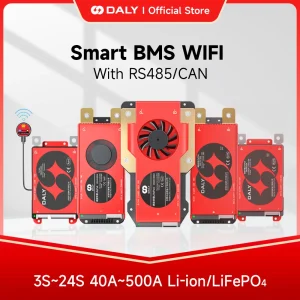 Daly Smart BMS WIFI CAN 485 LiFePo4 4S 12V 8S 24V 16S 48V Li-ion 13S 14S 48V 16S 17S 60V 20S 72V con CAN per scooter elettrico