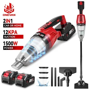 ONEVAN 12KPA Aspirapolvere Elettrico Cordless Multi-funzione Palmare Pulizia Auto Casa Strumento di Polvere Per Makita 18v Batteria Spille