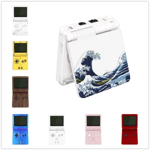 eXtremeRate Custodia di ricambio personalizzata aggiornata Ready IPS per Gameboy Advance SP GBA SP per IPS e LCD standard – Nero