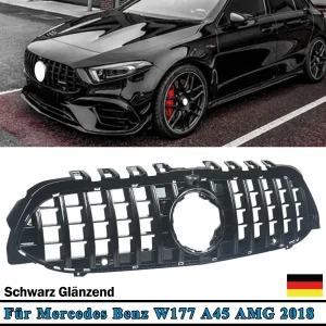 W177 A35 A45 Stile Auto Paraurti Anteriore Panamericana GTR Griglia 2019 2020 2021 2022 Griglia Da Corsa per Mercedez Amg GT Grill CAR