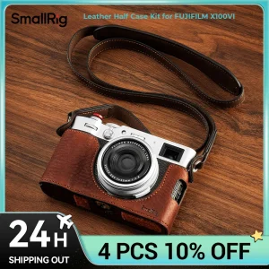 Kit mezza custodia in pelle SmallRig per treppiede FUJIFILM X100VI compatibile con tracolla portatile di facile accesso, protezione di precisione