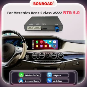 BONROAD Wireless CarPlay Adapter modulo Auto Android per Mercedes Benz classe S W222 NTG 5.0 Bluetooth Mirror Link