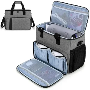 Borsa per console di gioco Custodia da viaggio per controller PS5 Zaino portaoggetti Borsa protettiva con guscio rigido con tasche multiple